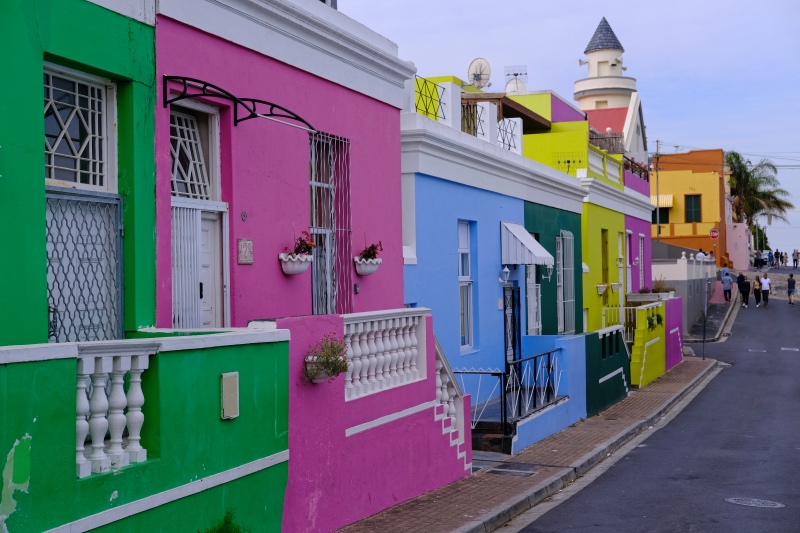 Colorful Bo-kaap houses in CapeTown, South Africa