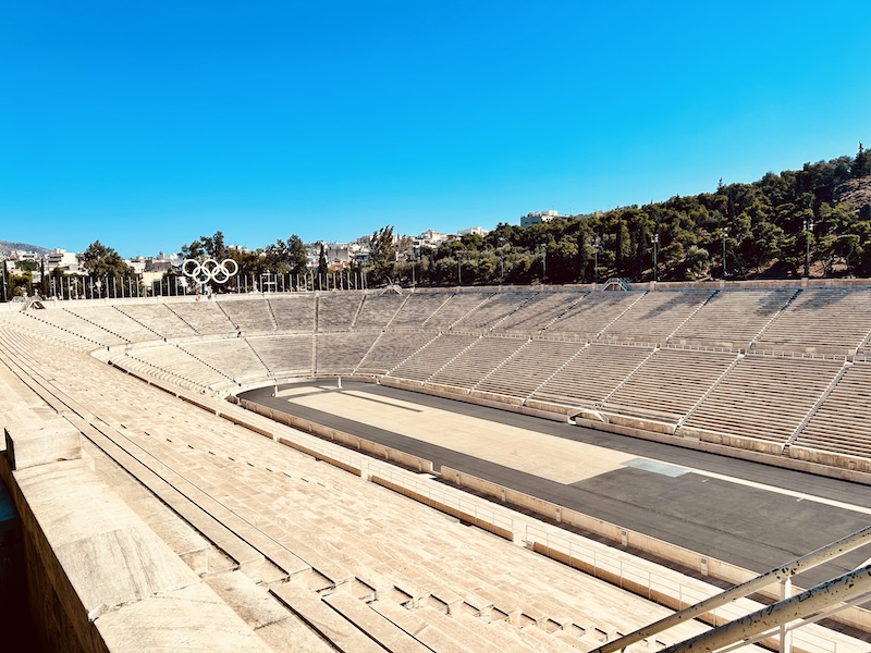 A picture of the Panathenaic Stadium in northern Athens, taken by an iPhone