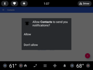 2023 screenshot of android auto emulator