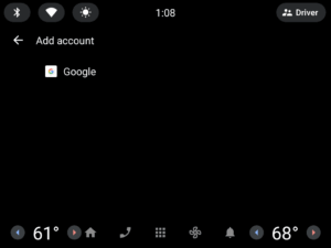 2023 screenshot of android auto emulator