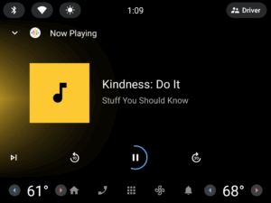 2023 screenshot of android auto emulator